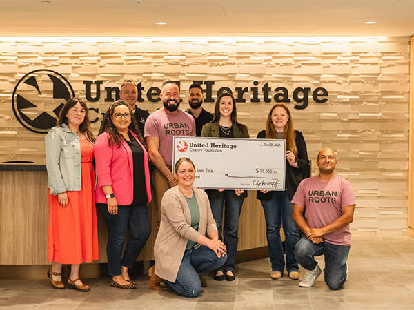 United Heritage Credit Union Donates $10,000 to Urban Roots