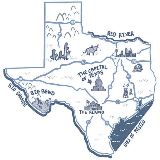 Map of Texas