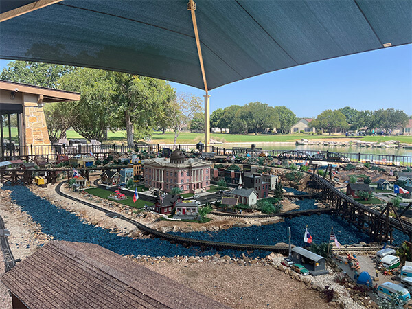Wide angle shot of mini Georgetown