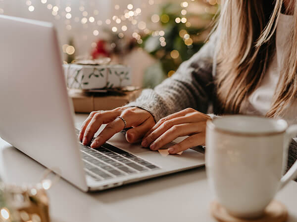 Holiday online shopping