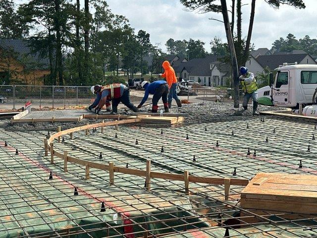 Concrete slab at new UHCU location