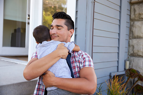 image of man with son