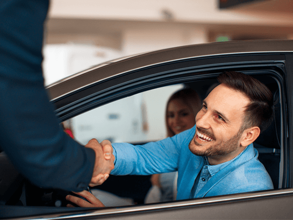 Handshake in new car