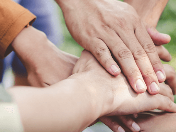 hands all together