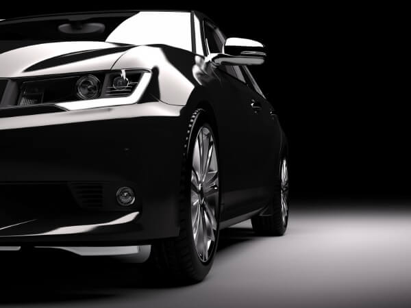 Black luxury car