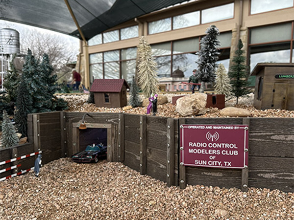 Close up or railroad display