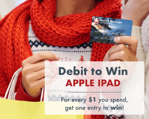 Debit to win an Apple iPad 