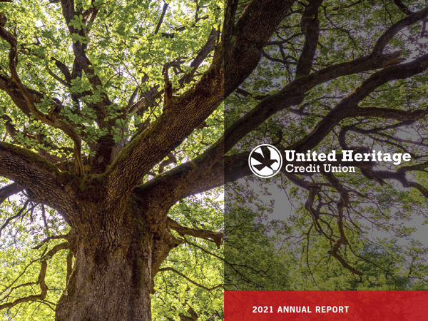 2021 Annual Report Cover Image - Tree with strong branches